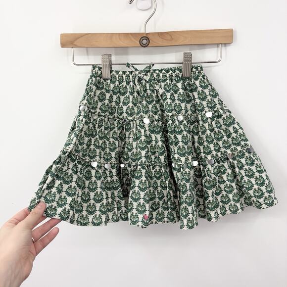 Pink Chicken Other - Pink Chicken Skirt Girls 6Y Elastic Waist Party Boho Tiered Luxe Comfy Cotton